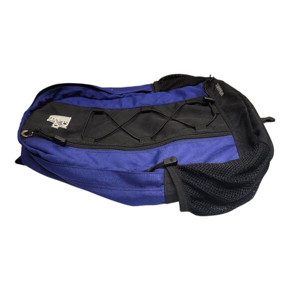 The North Face Backpack Purple Black Mohawk Hiking Day Pack School - Picture 3 of 7